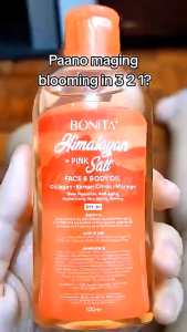 BONITA Himalayan Pink Salt Face Body Oil Body Oil with SPF 30 Collagen Skin Toning Moisturizing