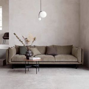 Nordic Style Designer Sofa Industrial Chic Living Room Chintz Fabric Couch for Small Spaces Vacation Home Furniture