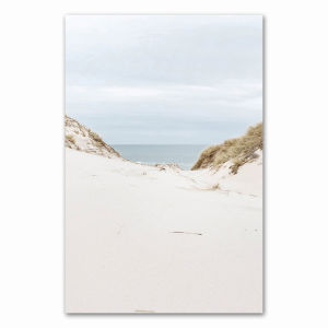 Tropical Summer Sea Landscape Print Coastal Bridge Grass Canvas Art Painting Seascape Picture Living Room Wall Decoration