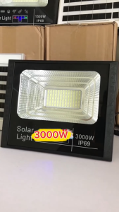 Đèn năng lượng mặt trời Đèn Pha 3000W siêu rẻ siêu sáng chống chịu mưa nắng siêu bền bỉ cùng thời gian...