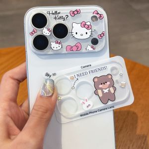 Sanrio | Cute Cartoon Camera Protector Lens Film For IPhone 15 16 17 Pro Max HD Protective Glass For 14Plus 13 Full Cover