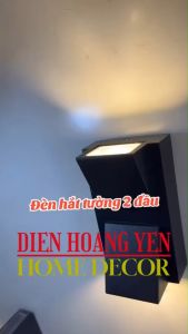 Đèn Led treo tường gắn tường ngoài trời trong nhà Led