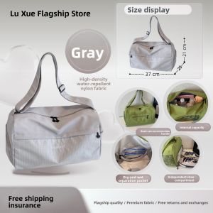 LUSUO | Womens Lightweight Large Capacity Wet-Dry Separation Travel Duffel Bag