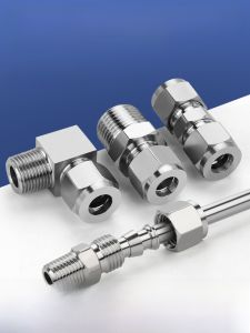 Stainless Steel 304 Quick Connect Fitting Copper Tube Air Duct Instrument Straight through Terminal Change Diameter Adapter