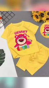 Bộ bé gái hình gấu lotso eieh cho bé gái siêu xinh cho bé 6-24kg.BGL46.