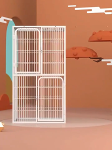 กรงแมว Pet Cage คอนโด3ชั้น กรงสัตว์เลี้ยง กรงแมวมีล้อ กรงหมา ขนาดใหญ่ กรงกระต่าย พับได้ ขนาดใหญ่