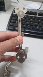 Tay cửa inox hoa - Tay nắm cửa tủ inox đặc các kích cỡ 13cm135cm17cm