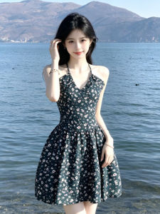 Vintage Unique Halter Dress 2026 Summer