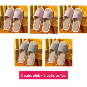 Indoor Home Slippers Womens New 2025 Linen Anti-slip Cotton Linen Shoes Comfortable Breathable Simple Style Home Slippers