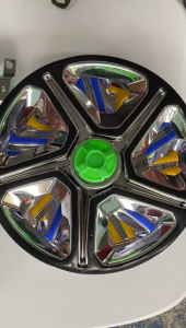 Wheel Cap Cover Alloy Disco Color for BAJAJ MAXIMA Z (Set of 2pcs.)