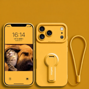 GGUU | Vỏ Chống Sốc Có Đế Đứng và Dây Đeo Silicone Lỏng cho Nhiều Mô Hình iPhone