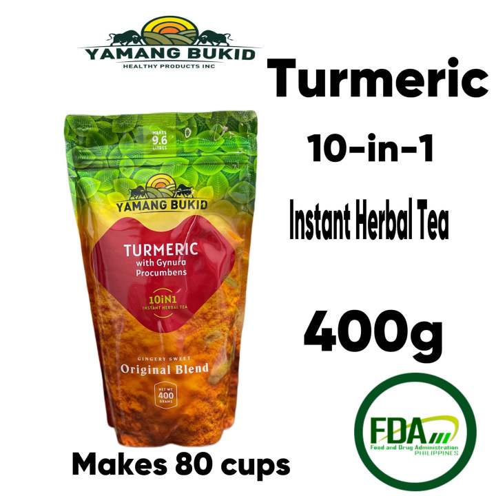 Yamang Bukid Turmeric 10 in 1 Turmeric Tea Powder 400g. Lazada PH
