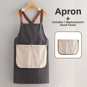 Attractive Removable Oil-Resistant Water-Resistant Thick Kitchen Apron