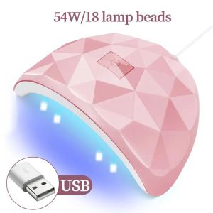 Professional LED Nail Dryer Lamp For Nails 18 UV Lamp Beads Drying All Gel Polish USB Charge Professional Manicure Equipment