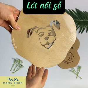 Miếng lót nồi bằng gỗ lót nồi chống nóng Mamu shop M188