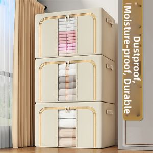 XINFANGCHENG | Visible Window Foldable Book Storage Box