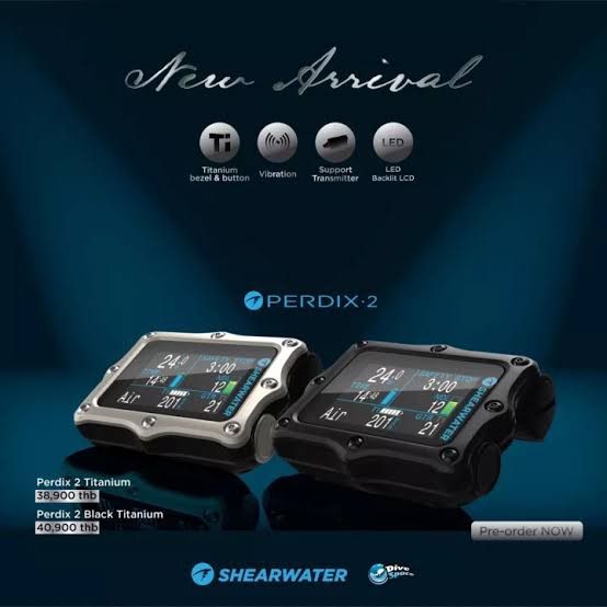 [ผ่อน0%]shearwater perdix 2 black titanium divecomputer | Lazada.co.th