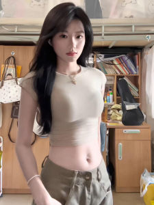 XIANGBAIWEI | Slim Fit Shoulder Shaped T-Shirt Female