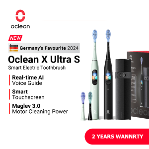 Oclean X Ultra S WiFi Smart Electric Toothbrush AI Voice Guidance Smart Touchscreen 40 Days Battery Life