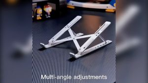 Sofia Laptop Stand Adjustable & Multi Support Non-slip Universa Aluminum Alloy Folding Laptop Holder Compatible with various laptop sizes
