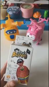 {4pcs} Creative Tricky Pirate Barrel Uncle Sword Barrel Spoof Decompression Parent-child Interactive Game迷你海盗桶