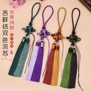 Exquisite Handmade Chinese Ancient Style Tassel Car Pendant Half Finished DIY Accessories Elegant Ornament for Automobiles