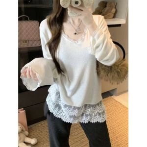 Stylish Trendy Versatile Loose Base Layer Long Sleeve T-Shirt