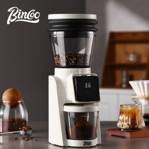 BINCOO Automatic Burr Mill Coffee Grinder Electric Coffee Bean Grinding With 34 Adjustable Gears for Espresso French Press Drip Coffee Voltage Universal