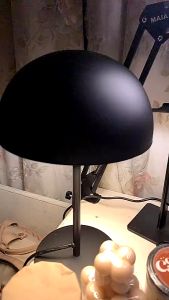 Nordic Simple Desk Lamp Bedroom Bedside Lighting Personalized Black White Mushroom Lights for Table  Dining Room