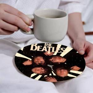 Famous Rock Band The B-Beatles Wooden Coaster Heat-Resistant Drink Mats with Non-Slip Base Perfect Gift Idea