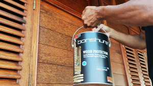 Bonshure deck oil for all exterior wood/ timber coating outdoor wood paint 5L packing