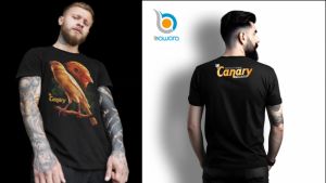 Bawara Kaos Gambar Kenari 01: Kaos Kicau Mania Indonesia Bahan Cotton Combed Nyaman Dipakai