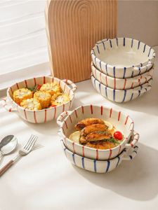 MODERN SWEETHOME | Air Fryer Multi-Purpose Glazed Ceramic Bowl