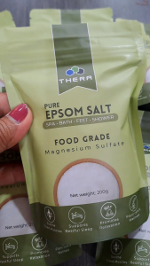 THERA Epsom Salt Magnesium Sulfate for Foot Soak Salt Bath Food Grade Germany 200g
