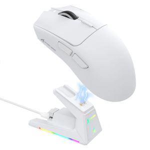 ATTACK SHARK | ATTACK SHARK X1 Tri-mode Wireless Gaming Mouse PAW3395PRO 40000DPI 53g Ultra Light RGB With Magnetic Charging Dock