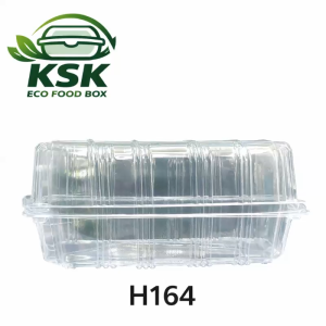 Hộp Nhựa Trong H164 Đựng Bánh / Trái Cây – Nắp Gập Cứng Cáp Trong Suốt Cao Cấp – Combo Giá Sỉ Rẻ
