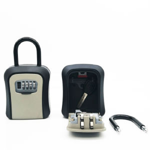 Anti-theft 4-Digit Code Key Storage Box Hook Installation & Wall Installation Key Box Wall Mounted