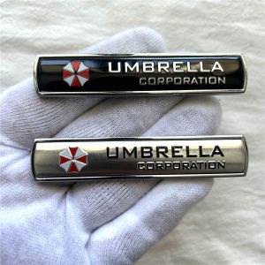 Resident Evil Umbrella metal car logo suitable for body trunk tail side sticker decorative accessories