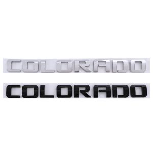 Biểu tượng bên hông cửa logo cốp sau cho xe bán tải Chevrolet Chevy Colorado Miếng dán dạng chữ cái đổi huy hiệu sửa đổi