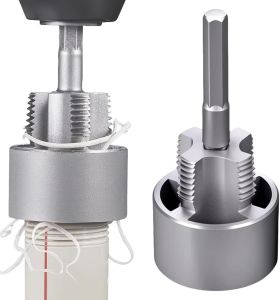 Máy Khoan Điện Công Cụ Tạo Ren Ống Tích Hợp Bên Trong Và Bên Ngoài (1/2  3/4  Dies) Để Sửa Chữa Hệ Thống Ống Nước Thép Hợp Kim