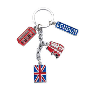 Trendy Travel Souvenir Car Key Zinc Alloy Keychain Backpack Hanging Ornament Creative Gift Festival Supplies