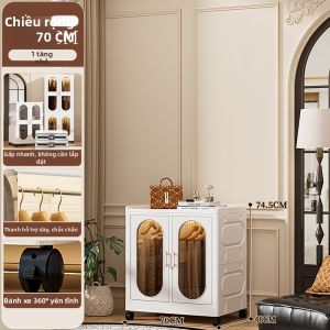 JILI | Tủ Quần Áo Chống Bụi Gấp Gọn Có Bánh Xe