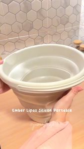 Ember Lipat Silikon Portable Serbaguna / Travel Fodling Bucket Kimi 10 L