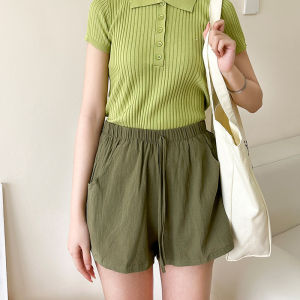 Loose Breathable Pure Cotton and Linen Shorts Womens Summer Thin Hot Pants Loose Pants Sports Casual Pants Plus Size Home Wear Pajama Pants
