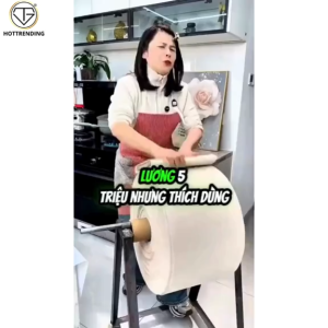 5 Mét Khăn Lau Xơ Mướp Đa Năng HOTTRENDING Hàng Chuẩn (Cắt tùy ý) Siêu thấm hút tách dầu làm sạch nhà bếp bàn tất cả bề mặt Tặng 3 khăn bạc và 1 bọt biển bạc
