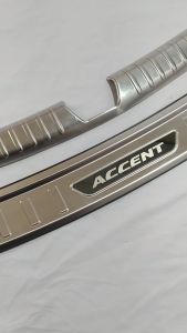 Chống Trầy Cốp Huyndai Accent 2023-2021 Hàng Inox Cao Cấp Trong Ngoài Có Chữ Accent