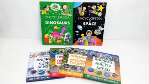 Children s Encyclopedia Gift Set on Dinosaurs Animals & Space with 6 hardcover books suitable for children ages 5-8