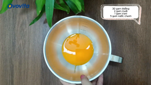 Lòng đỏ trứng thanh trùng OVOVITA cung cấp chất dinh dưỡng dùng làm chế biến thực phẩm