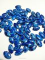 Mote corak pola warna biru 50 pics - bahan gelang - bahan kalung - bahan kerajinan. 