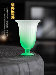 แก้วชาทรงสูงสีชมพูอ่อนแบบไล่เฉดสี แก้วชาสำหรับใช้ในบ้าน แก้วชาสำหรับคุณเจ้าของบ้าน แก้วชาสำหรับชงชาแบบส่วนบุคคล แก้วชาแบบสุดเก๋